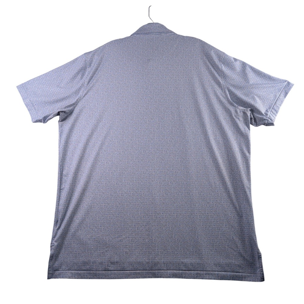 Peter Millar Polo Shirt Mens XL Blue Summer Comfort Cocktail Print MS23EK21S - Picture 2 of 8